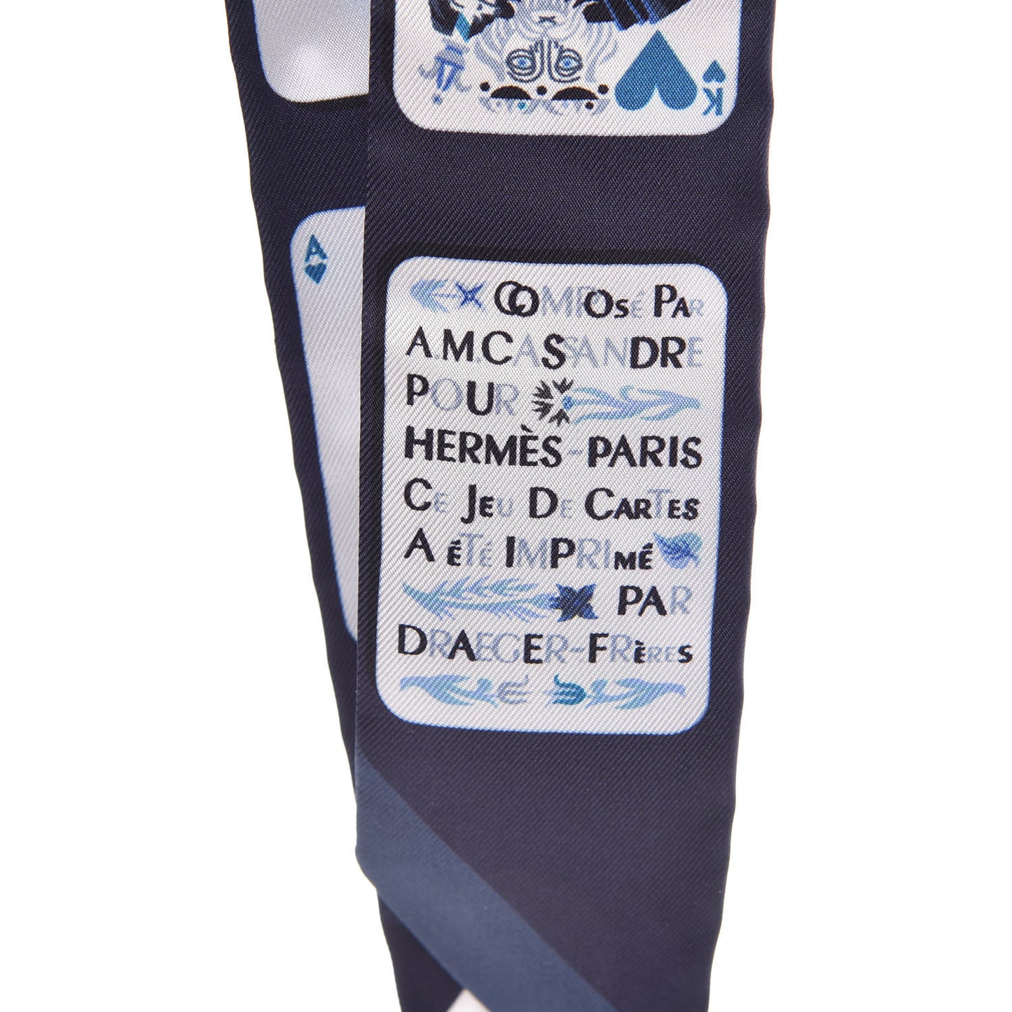 Silk Jeu de Cartes Twilly Marine Petrole White