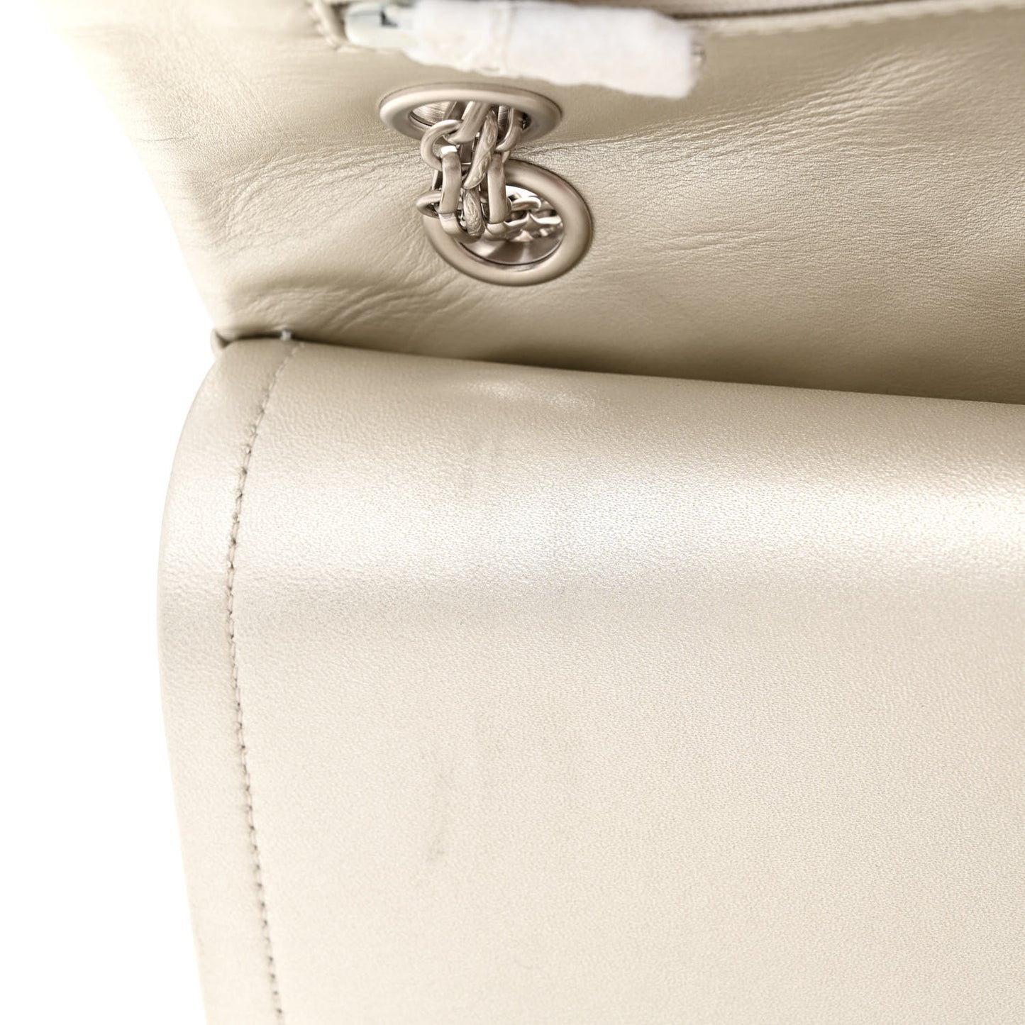 Metallic Lambskin Quilted 2.55 Reissue 227 Flap Silver