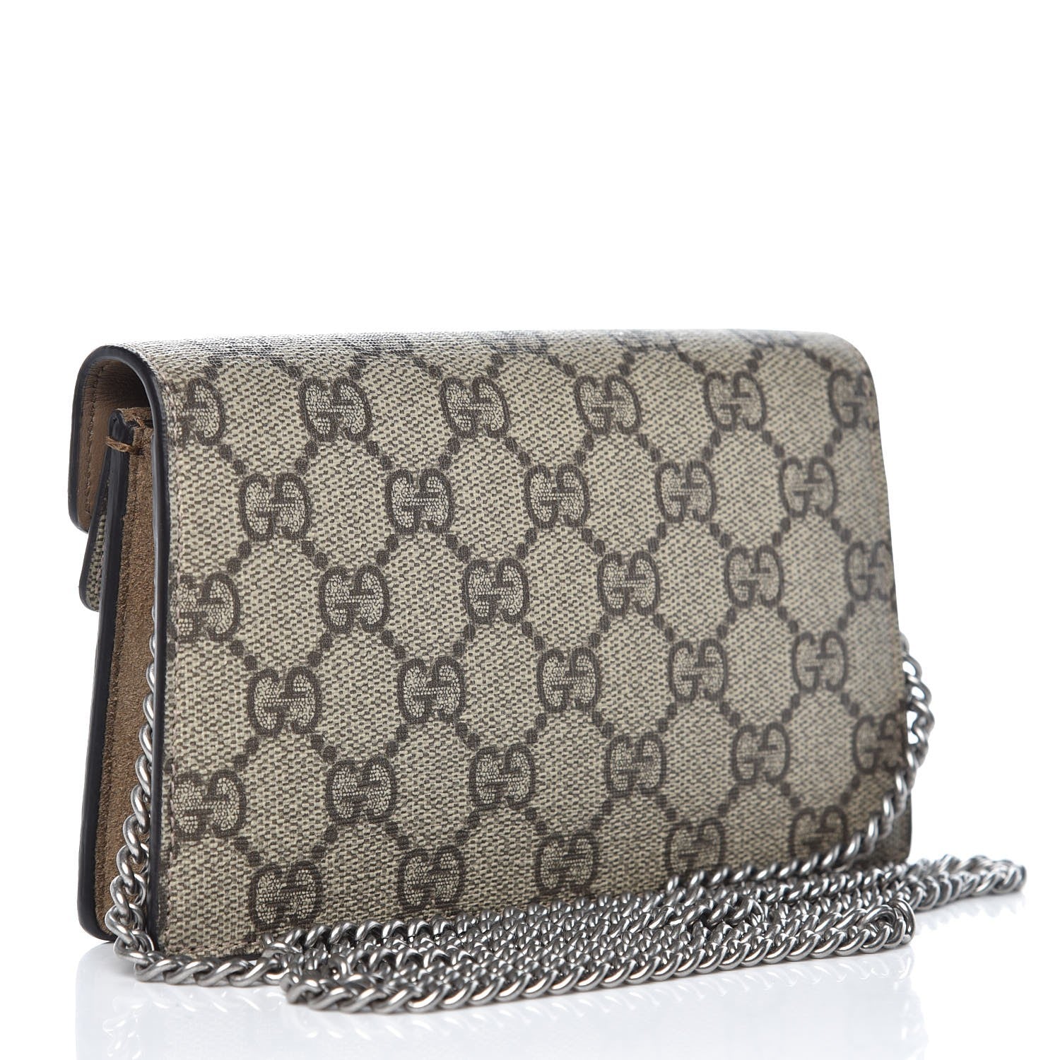 Gucci GG Supreme Monogram Super Mini Dionysus Shoulder Bag Taupe 3 of 8