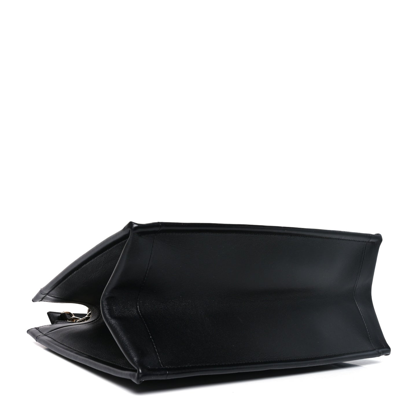 Calfskin Archicannage Medium Essential Tote Black