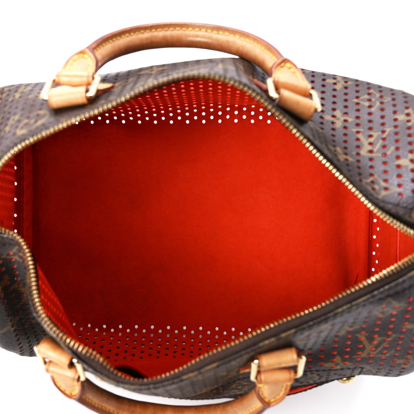 Monogram Perforated Speedy 30 Orange