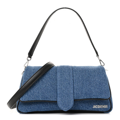 Jacquemus Soft Padded Denim Calfskin Le Bambimou Blue Black 1 of 10
