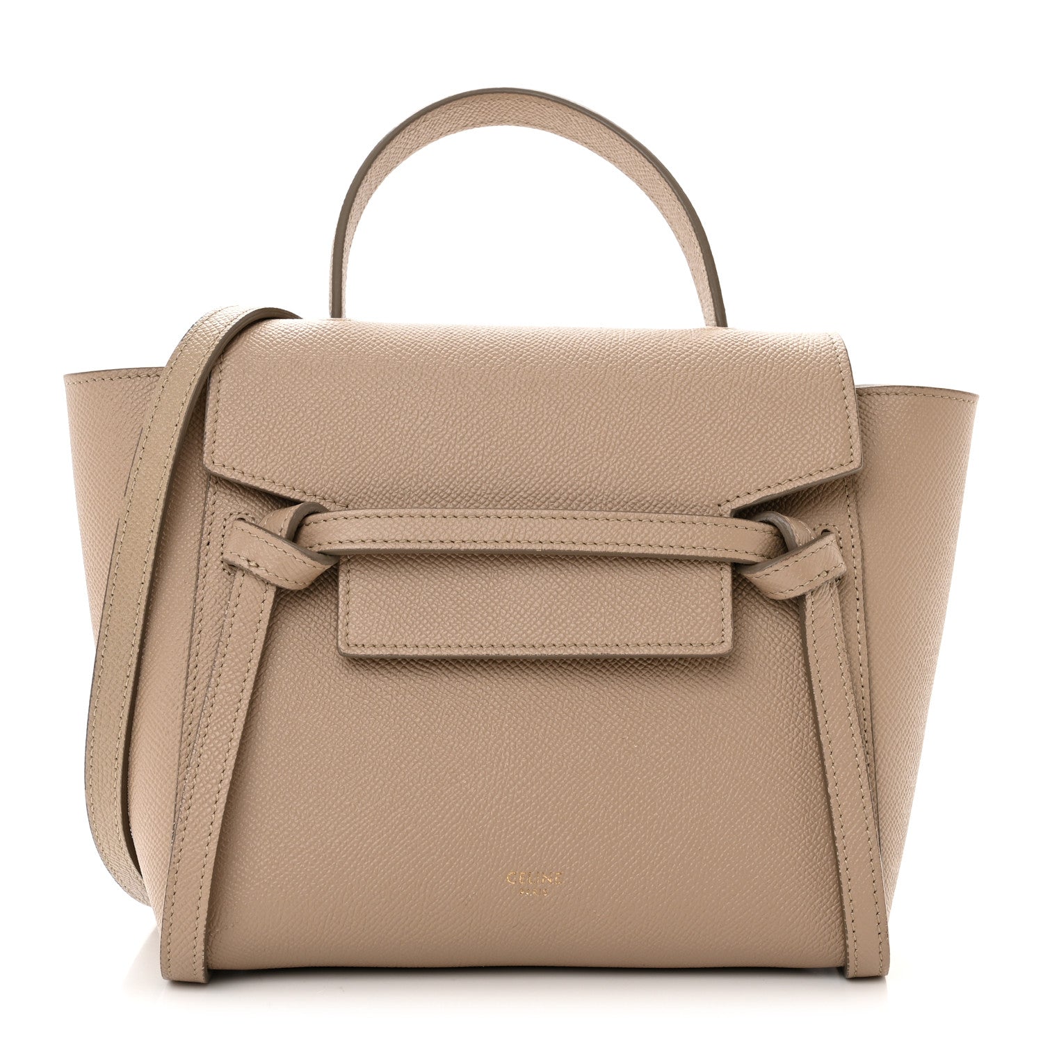 Celine Grained Calfskin Nano Belt Bag Light Taupe 1 of 12