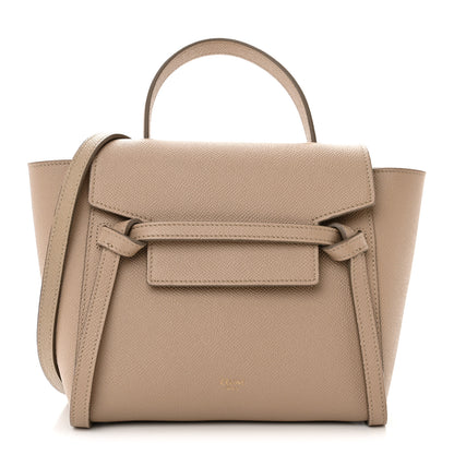 Celine Grained Calfskin Nano Belt Bag Light Taupe 1 of 12