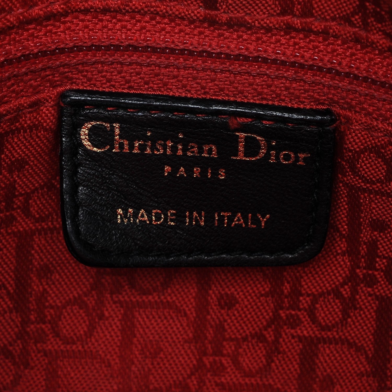 Christian Dior Lambskin Cannage Medium Lady Dior Black 6 of 6