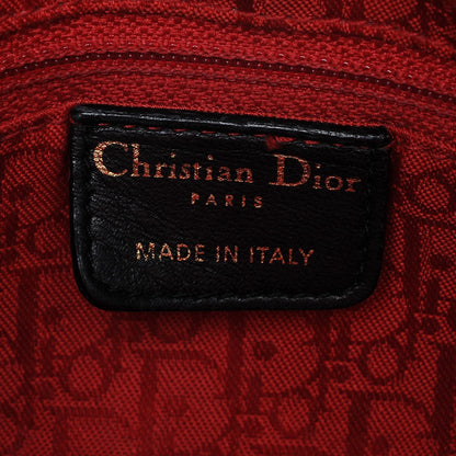 Christian Dior Lambskin Cannage Medium Lady Dior Black 6 of 6
