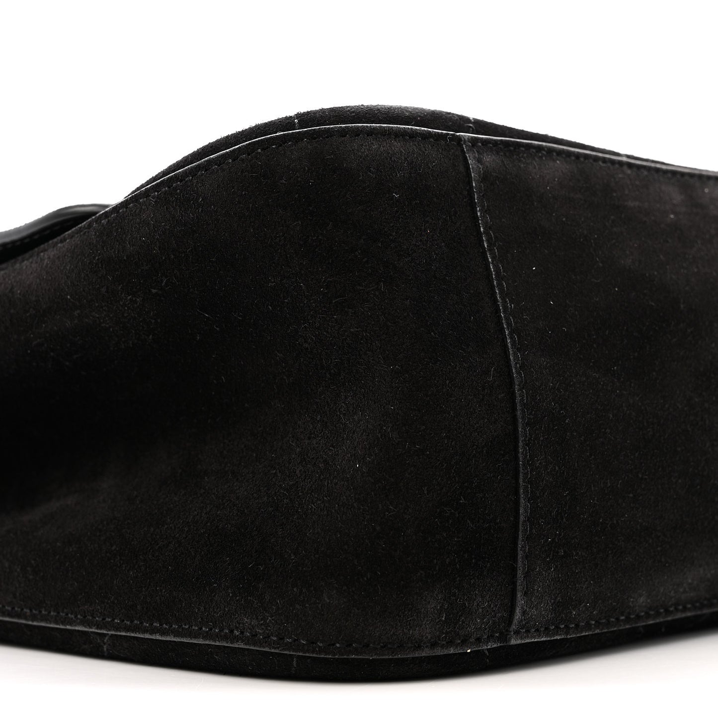 Suede Calfskin Small Souplissimo Maxi Flap Black