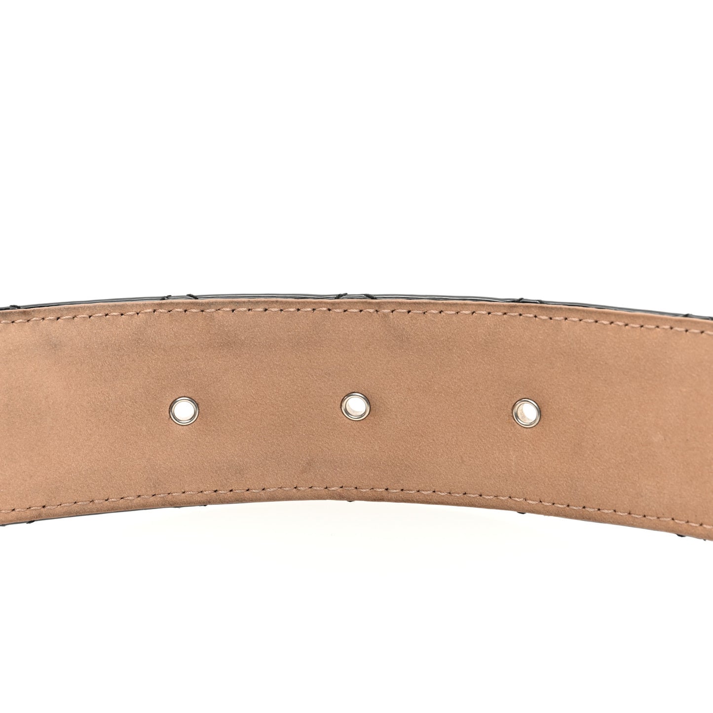 Patent Calfskin Quilted CC Belt 80 32 Black