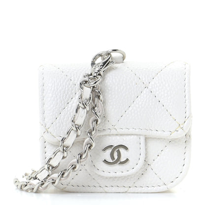 Chanel Caviar Quilted Airpods Pro Case White 1 of 11