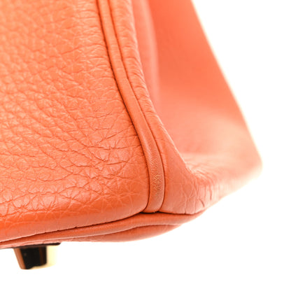 Hermes Togo Birkin 30 Orange 15 of 16