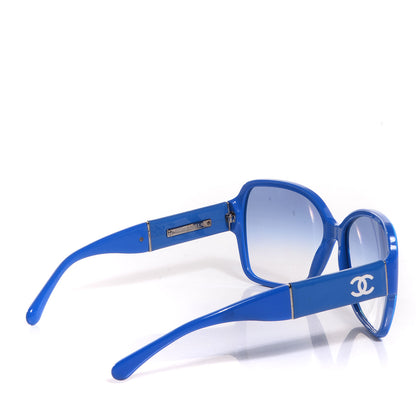 Chanel Patent Leather CC Sunglasses 5230Q Blue 2 of 6