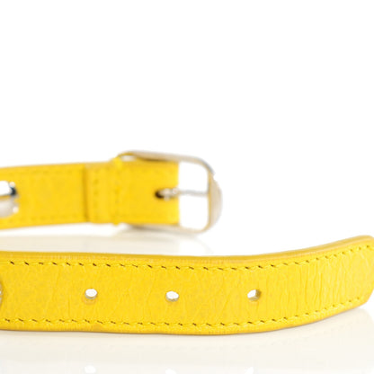 Balenciaga Agneau Giant Silver Hardware Stud Bracelet Curry 4 of 6