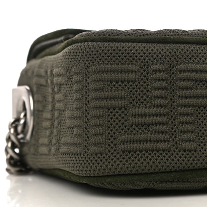 Fendi Technical Fabric FF Midi Chain Baguette Oliva 8 of 9