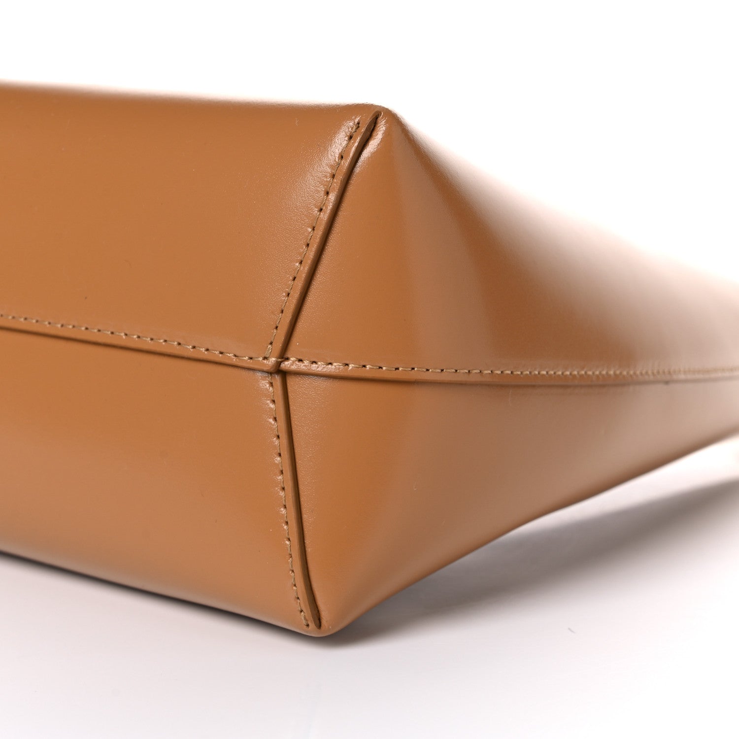 Mansur Gavriel Polished Calfskin Mini Candy Bag Caramel 7 of 10