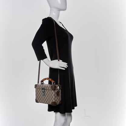 Gucci GG Supreme Monogram Globe-Trotter Beauty Case Brown 2 of 10