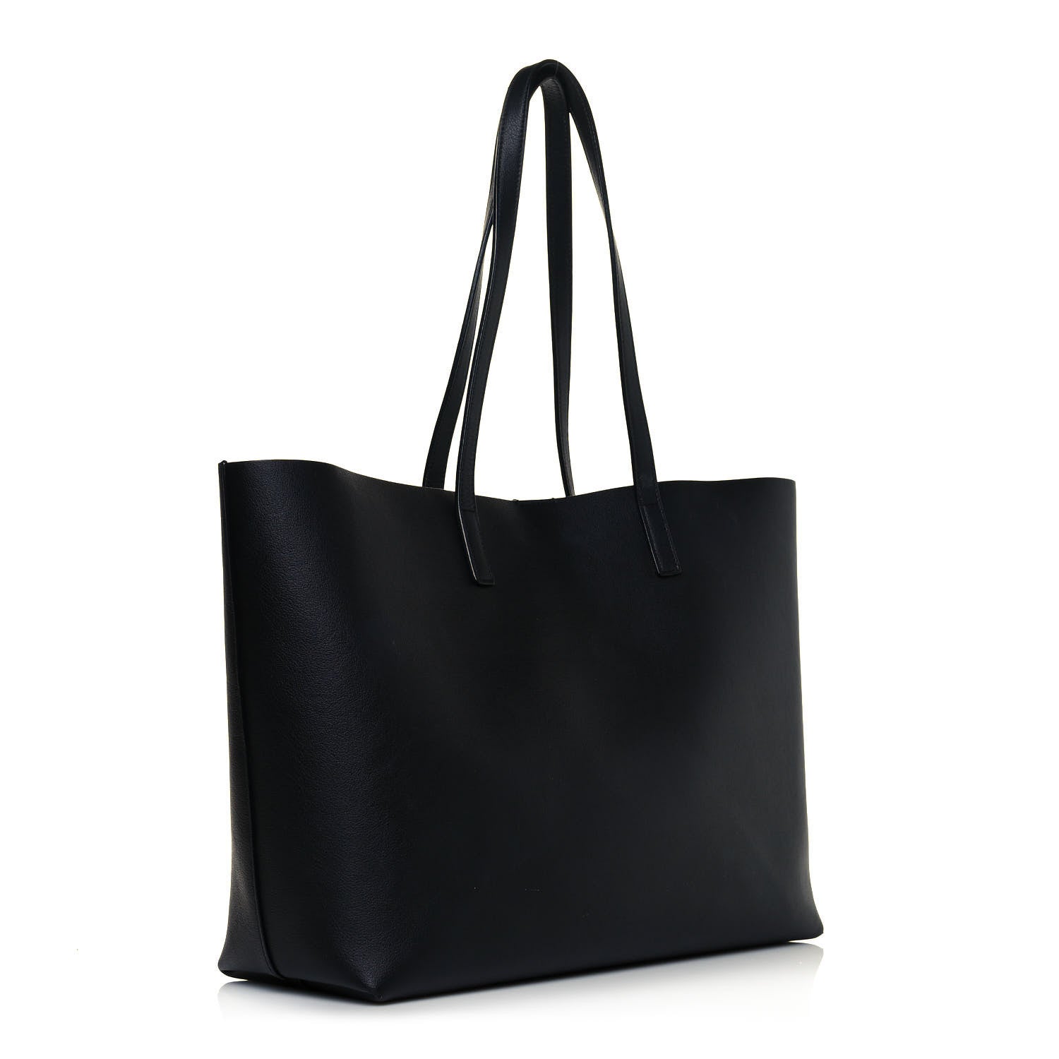 Saint Laurent Calfskin Large Shopping Tote Black 3 of 12