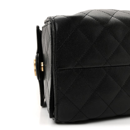 Chanel Caviar Quilted Small Chanel 25 Handbag Black 9 of 10