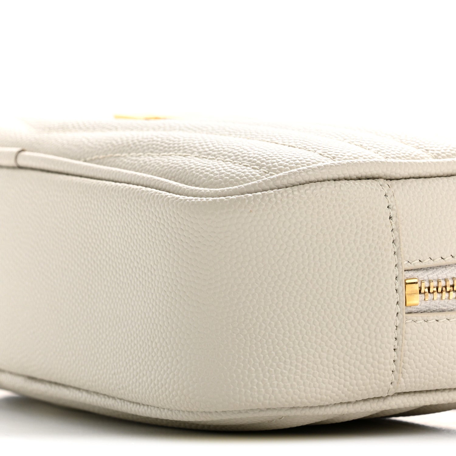 Saint Laurent Grain De Poudre Matelasse Monogram Mini Lou Camera Bag Crema Soft 10 of 10