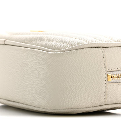 Saint Laurent Grain De Poudre Matelasse Monogram Mini Lou Camera Bag Crema Soft 10 of 10