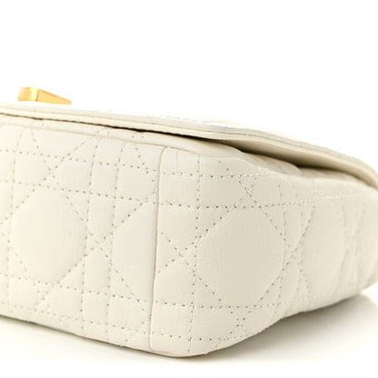 Christian Dior Lambskin Cannage Small Caro Bag Ivory 10 of 11