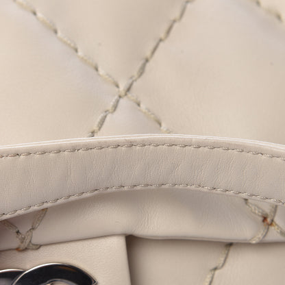 Chanel Calfskin Stitched Large Expandable Flap Bag White 16 of 16