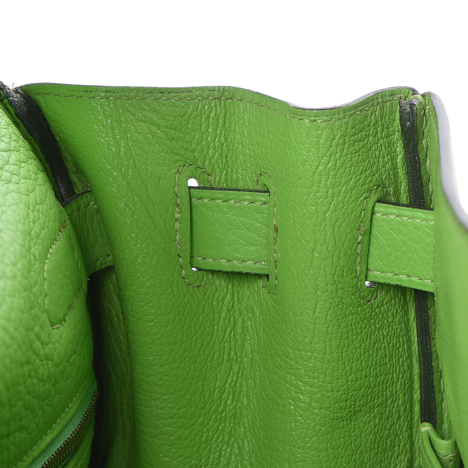 Hermes Taurillon Clemence Kelly Retourne 32 Vert Cru 19 of 41