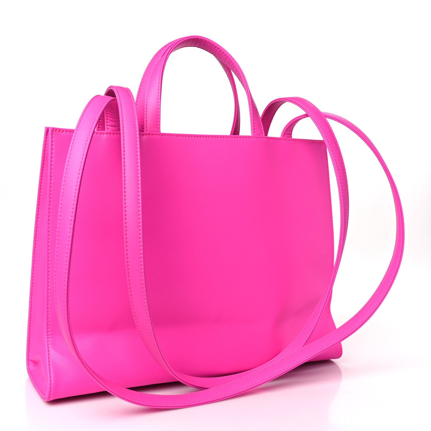 Telfar Vegan Leather Medium Shopping Bag Azalea 3 of 8