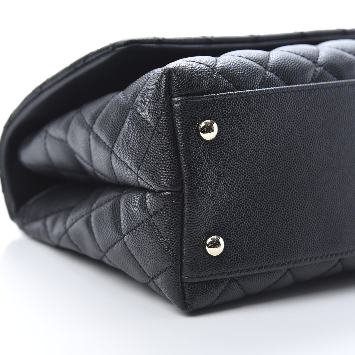 Chanel Caviar Quilted Small Coco Handle Flap Black 9 of 11