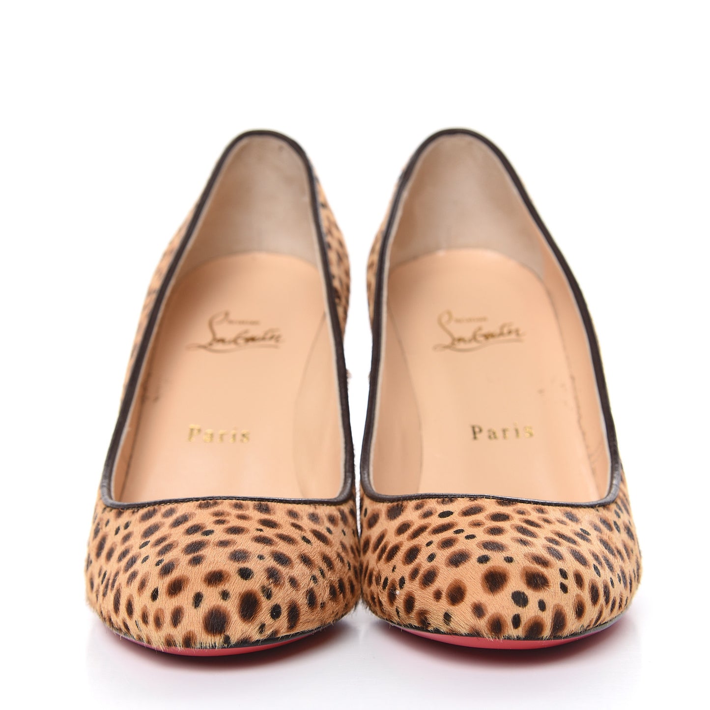 Pony Hair Jungle Leopard Print FIfi 85 Pumps 37.5 Sahara