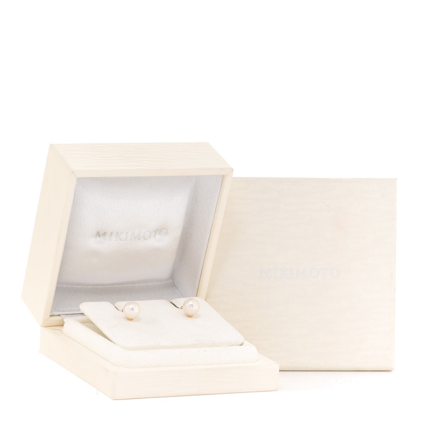 18K Yellow Gold Akoya Pearl 8-8.5mm Screw Back Earrings