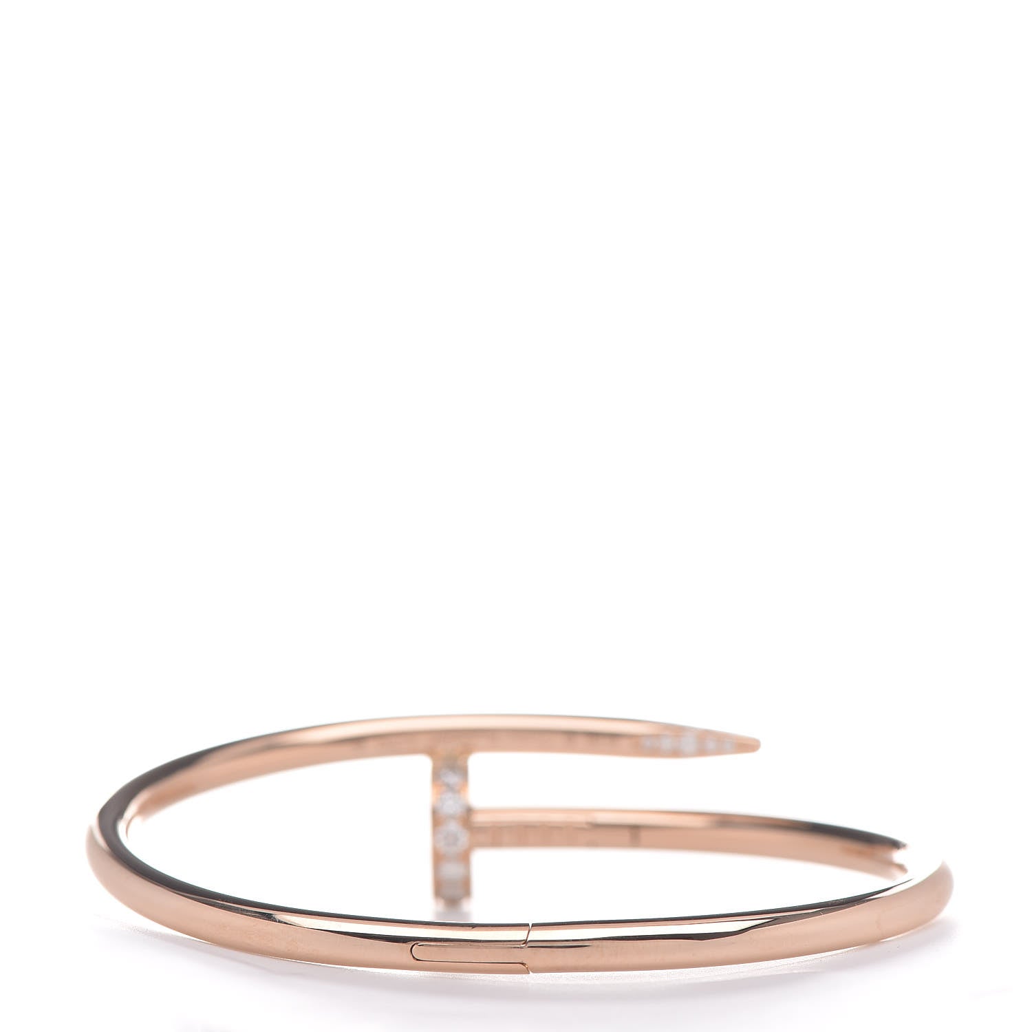 Cartier 18K Pink Gold Diamond Juste Un Clou Bracelet 15 3 of 5