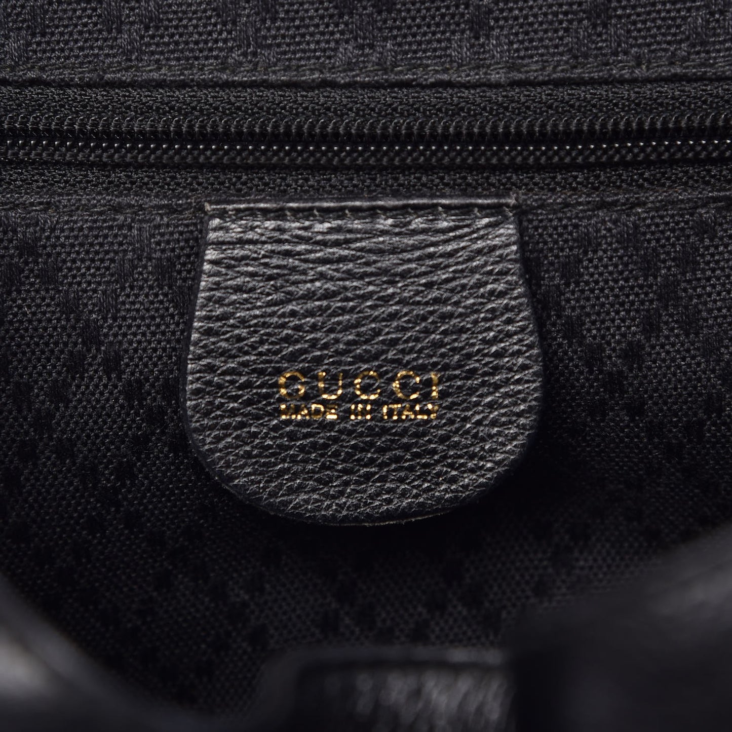 Calfskin Bamboo Backpack Black
