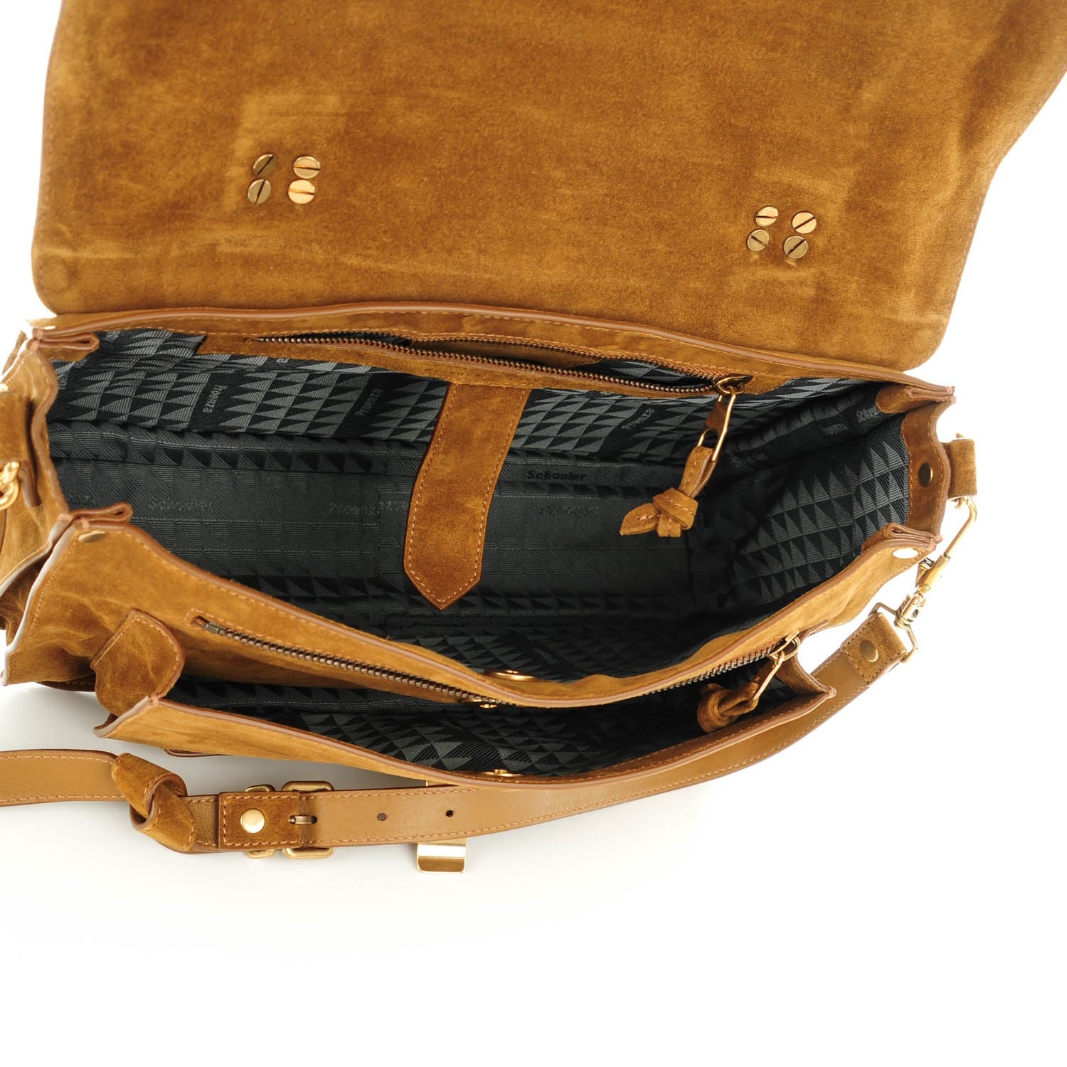 Proenza Schouler Suede Medium PS1 Satchel Tobacco 5 of 8