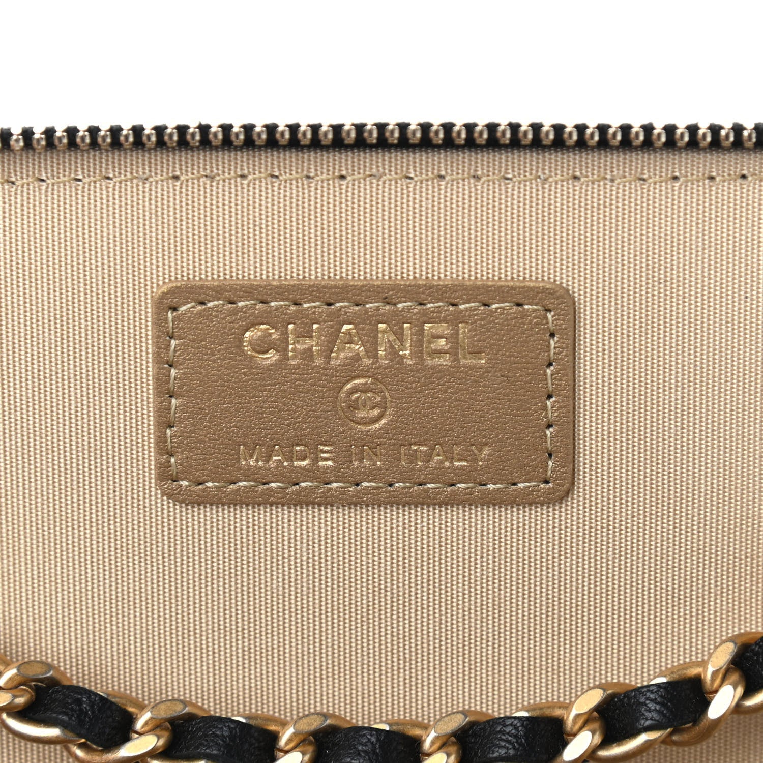 Chanel Lambskin Quilted Pearl Crush Small Vanity Case With Chain Black 6 of 9