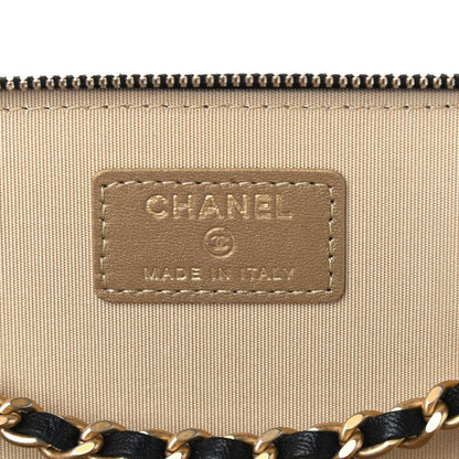 Chanel Lambskin Quilted Pearl Crush Small Vanity Case With Chain Black 6 of 9