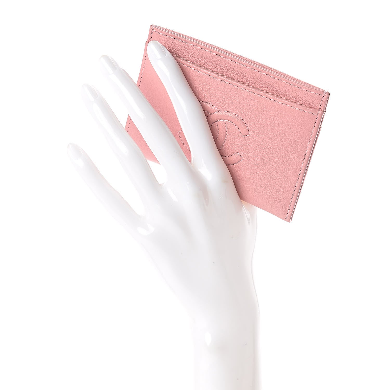 Chanel Calfskin Timeless CC Card Holder Light Pink 2 of 9