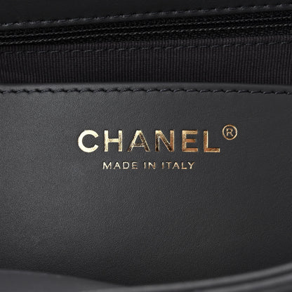 Chanel Shiny Lambskin Quilted Multi Stand Flap Grey 6 of 11