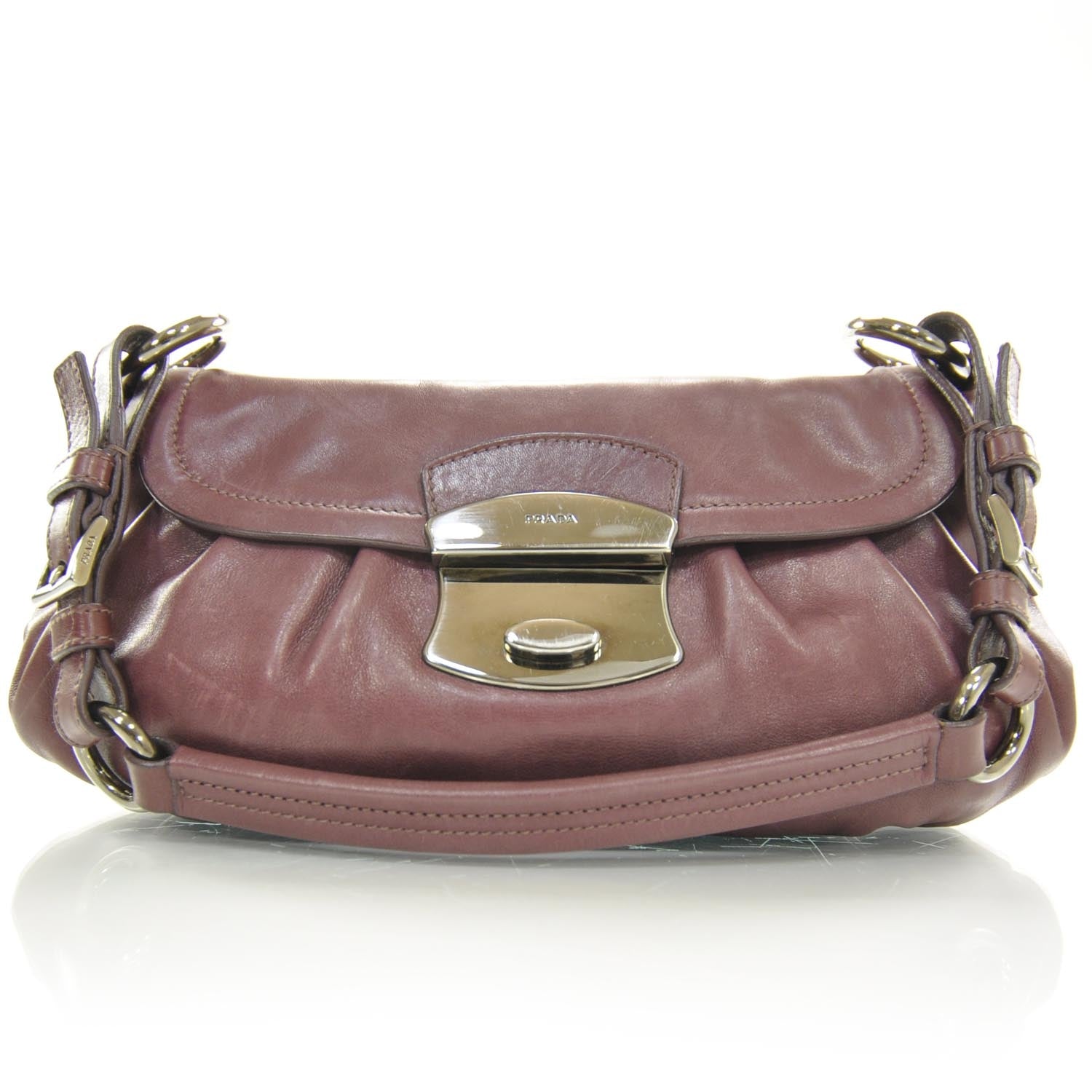 Prada Vitello Leather Small Shoulder Bag 1 of 8