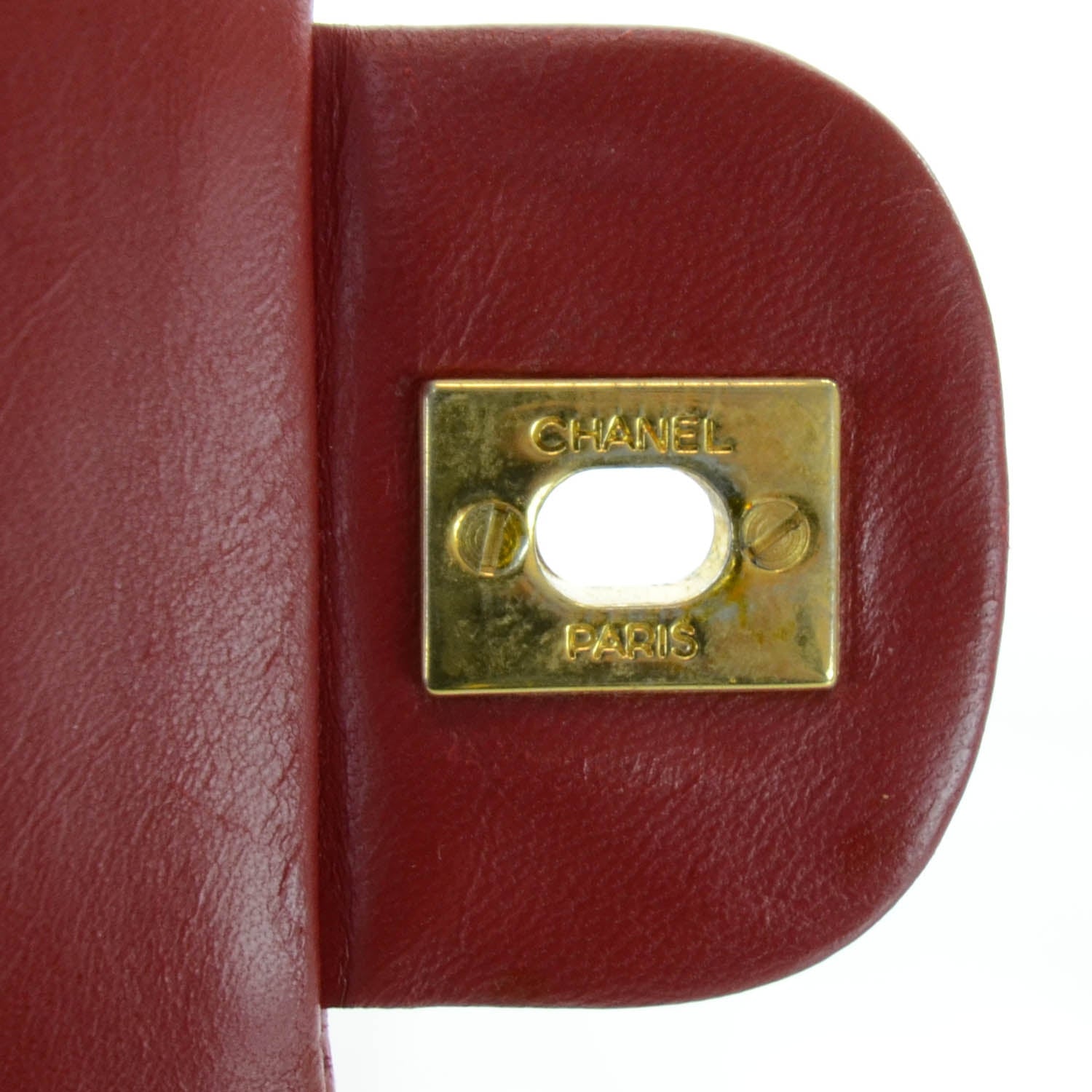 Chanel Lambskin Quilted Medium Double Flap Red 6 of 12