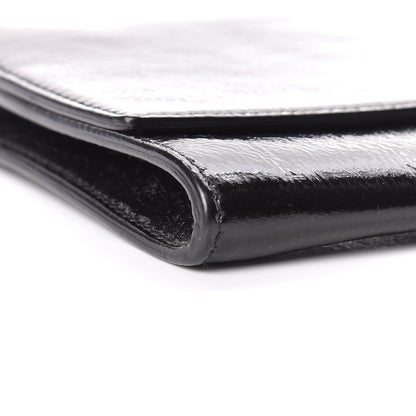 Saint Laurent Textured Patent Monogram Small Belle De Jour Clutch Black 9 of 10