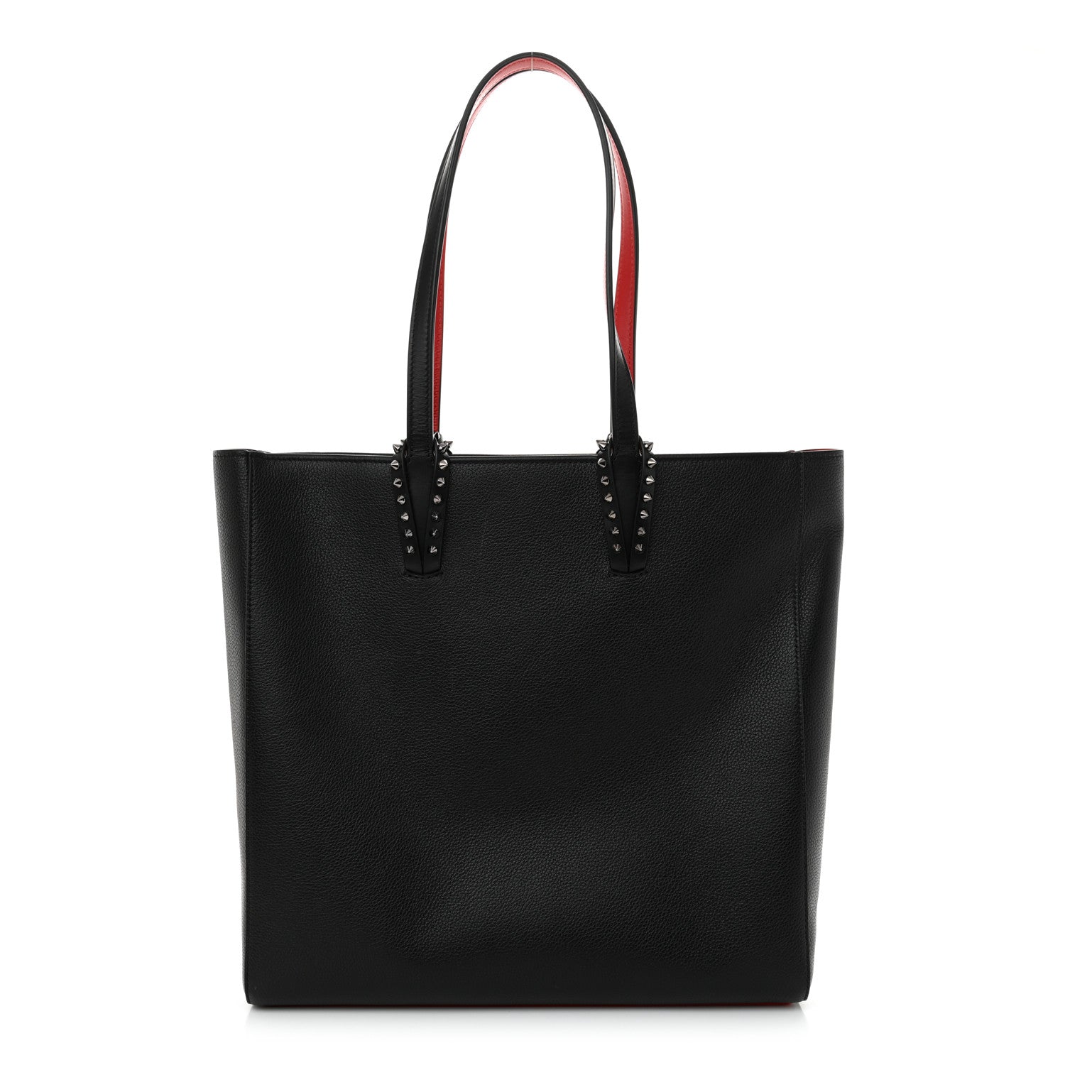 Christian Louboutin Calfskin Empire Spikes North South Cabata Tote Black 1 of 10