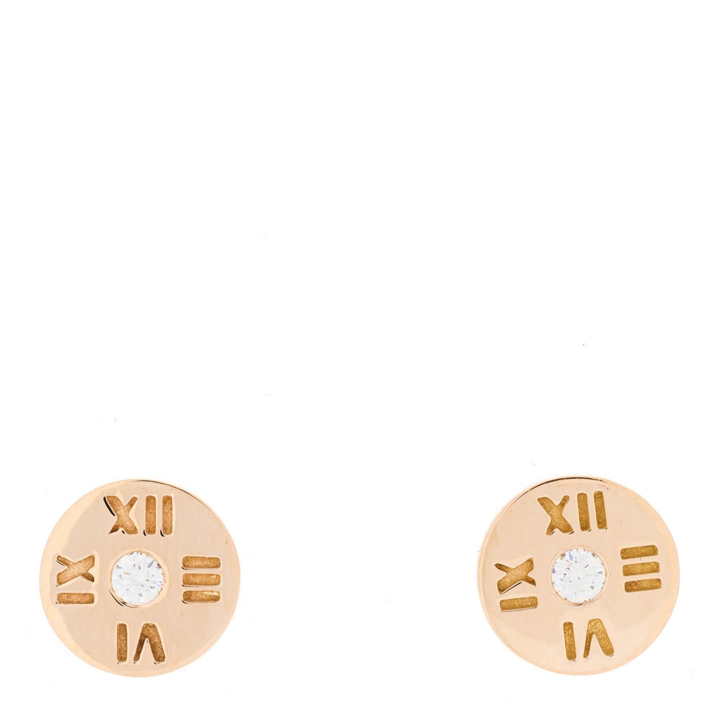 18K Rose Gold Diamond Mini Atlas Earrings