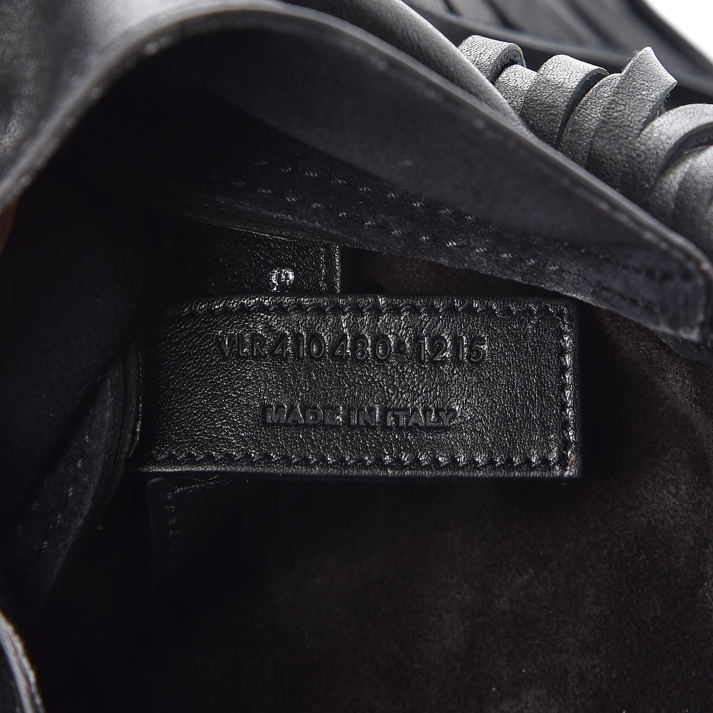 Lambskin Fringe Small Anita Crossbody Bag Black