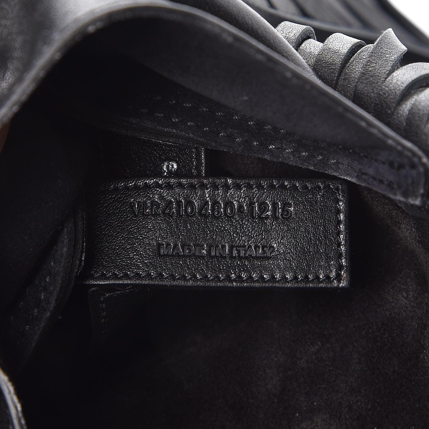 Saint Laurent Lambskin Fringe Small Anita Crossbody Bag Black 7 of 8