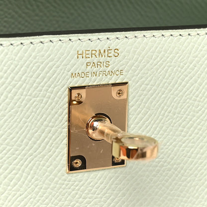 Hermes Epsom Kelly Sellier 25 Vert Peppermint 6 of 11