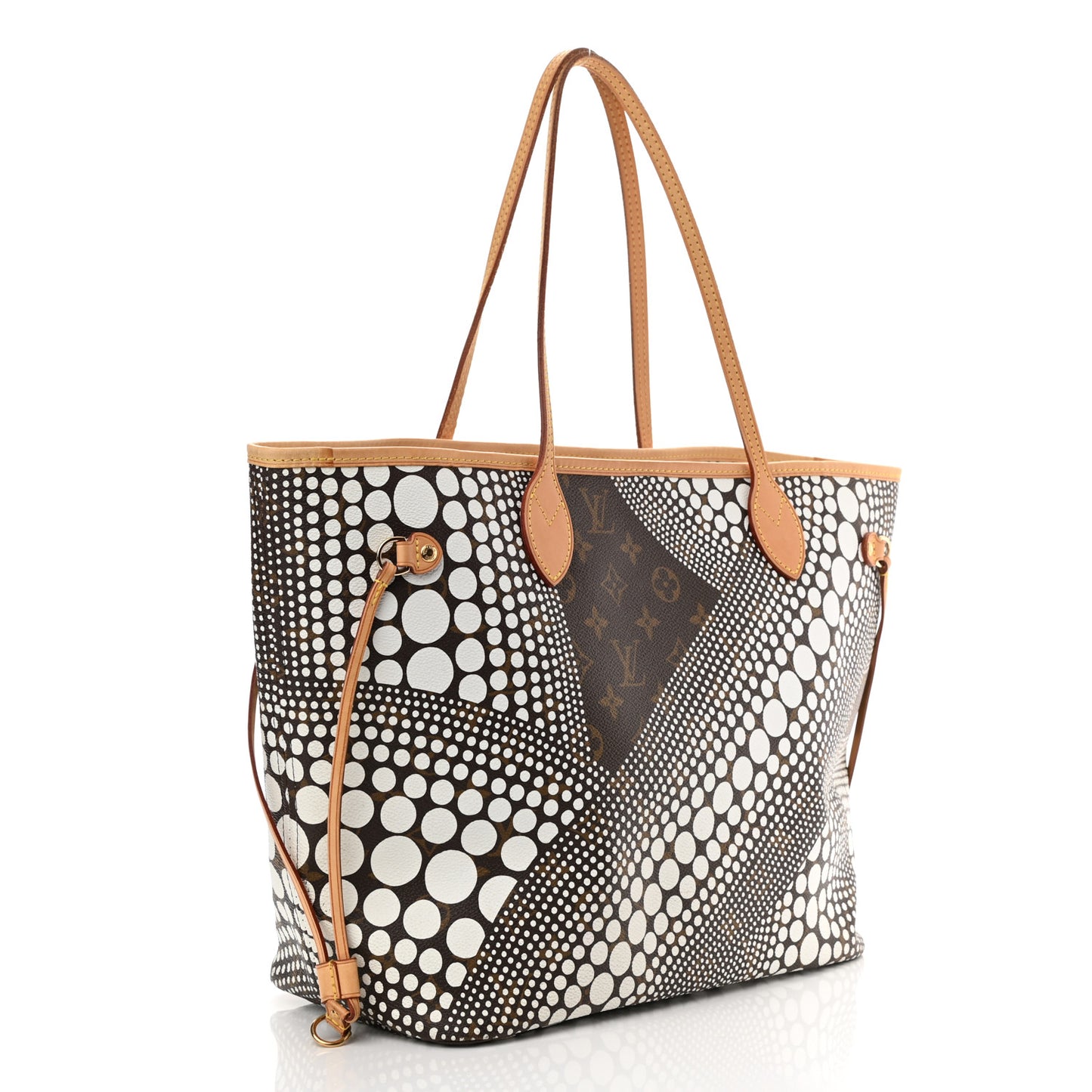 Monogram Kusama Waves Neverfull MM White