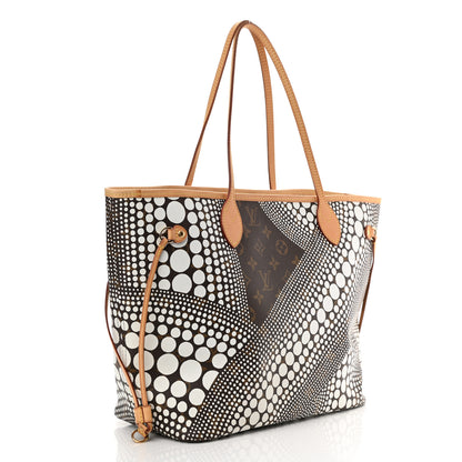 Louis Vuitton Monogram Kusama Waves Neverfull MM White 3 of 8