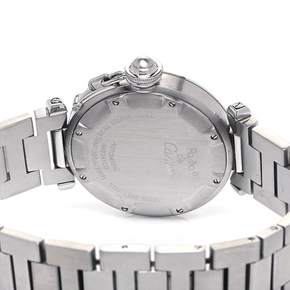 Cartier Stainless Steel 35mm Pasha GMT Automatic Watch 4 of 9
