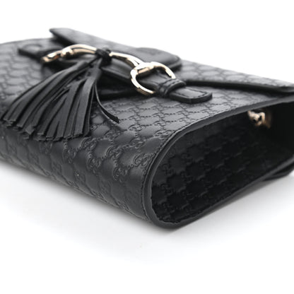 Gucci Microguccissima Mini Emily Shoulder Bag Black 7 of 10