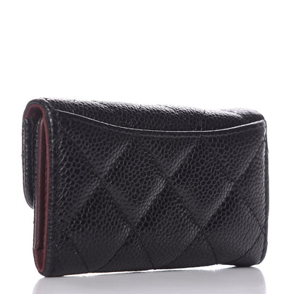 Chanel Caviar Quilted 6 Key Holder Black 3 of 9